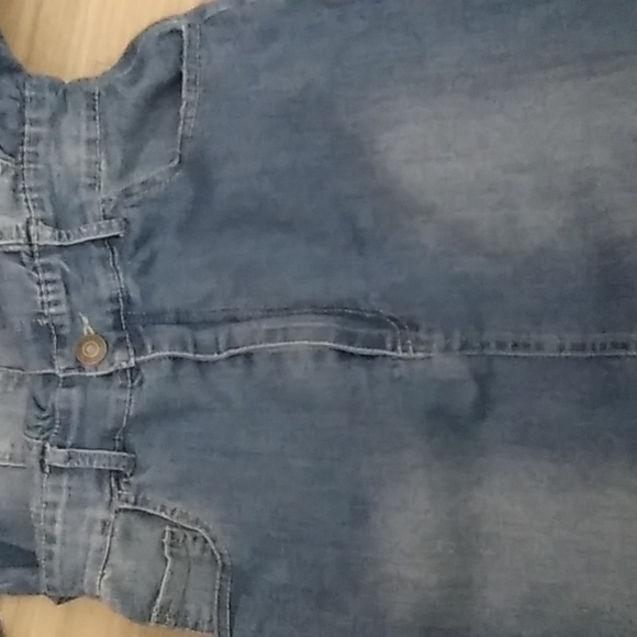 A-6 Denim Mini dress sz medium  Mebon machine  jeans - Picture 4 of 15